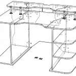 Чертеж Геймерский стол Камелот-3 BMS