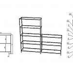 Схема сборки Стеллаж Витшё Vittsjo 4