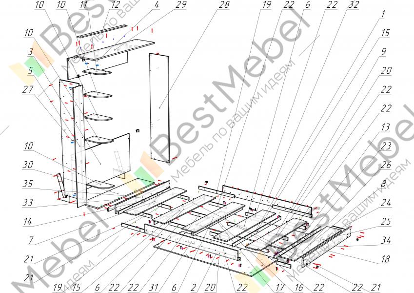 Шкаф кровать инструкция по сборке