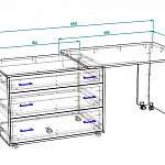 Схема сборки Стол-тумба МБ-1029 BMS