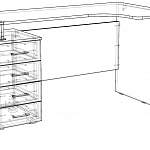 Схема сборки Угловой письменный стол Страйк-1 BMS
