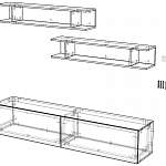 Чертеж Стенка для гостиной Санни 11 BMS