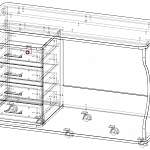 Схема сборки Письменный стол Юниверс 11 BMS