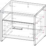 Схема сборки Тумба прикроватная Милана-1 BMS