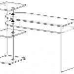 Схема сборки Компьютерный стол Стайн 12 BMS