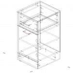 Чертеж Тумба для ванной комнаты Этно 4 BMS