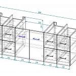 Схема сборки Тумба в ванную Атлас 3 BMS