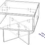 Чертеж Столик журнальный Osmo BMS